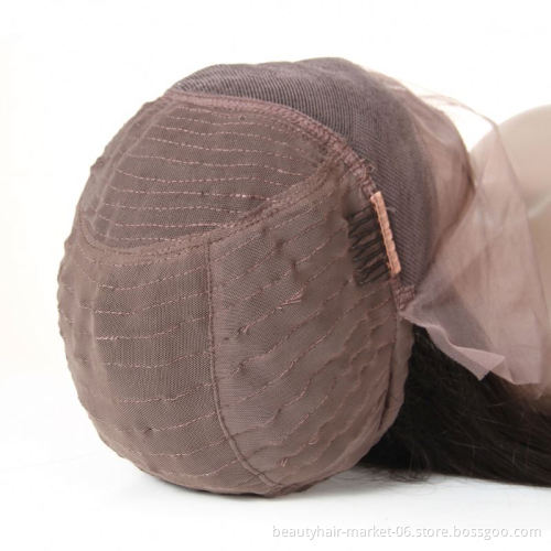 10A Raw Pre Plucked Brazilian Virgin Cuticle Aligned Hair Lace Front Wig With Baby Hair Brazilian 100% Human Hair Full Lace Wig